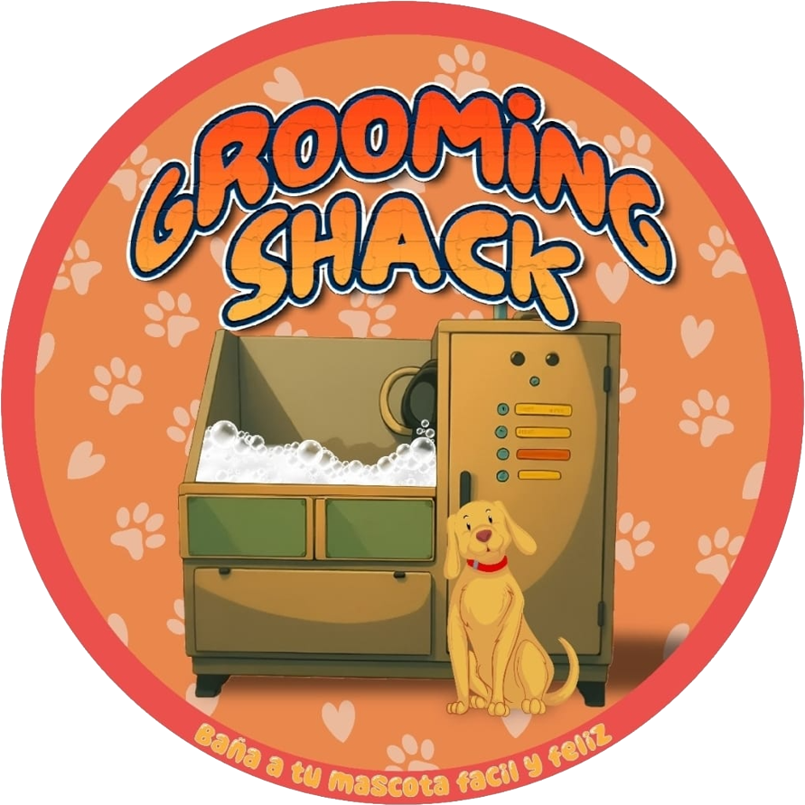 Perro feliz después del baño